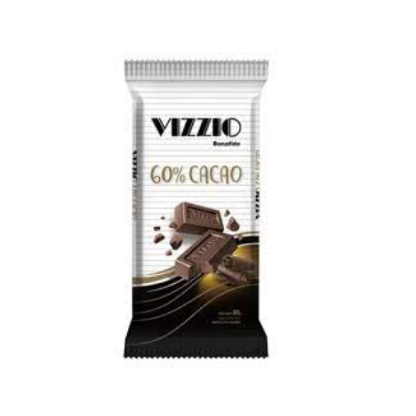 TABLETA VIZZIO 60% CACAO DE 90 GRS POR 12 UNIDADES