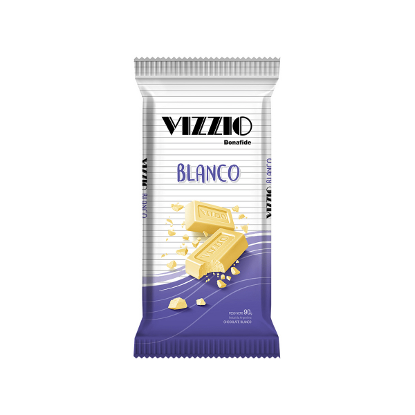 TABLETA VIZZIO BLANCA DE 90 GRS POR 12 UNIDADES