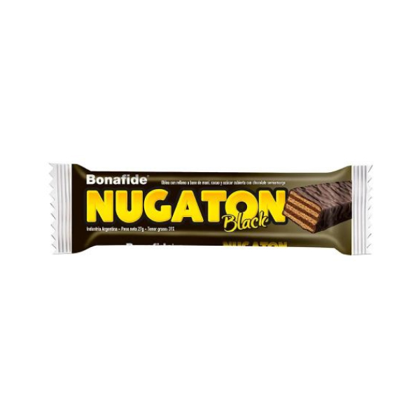 NUGATON BLACK DE 27 GRS POR 24 UNIDADES