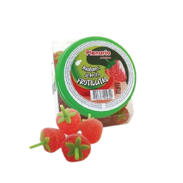 BOMBONES FRUTILLAS POTE POR 700 GRS.