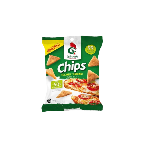 SNACKS GALLO PIZZA POR 100 GRS.