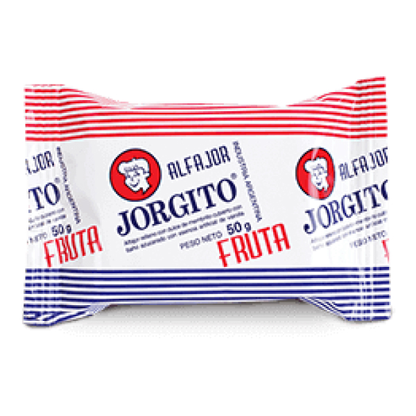 ALFAJOR JORGITO DE FRUTAS POR 50 GRS