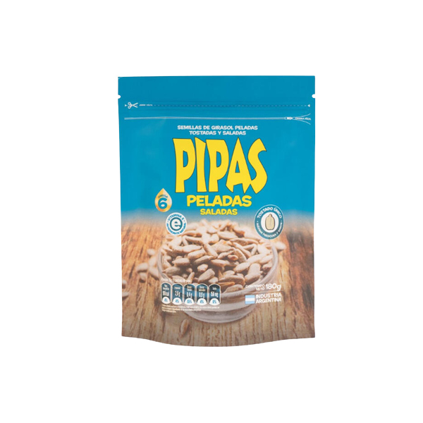 PIPAS PELADAS SALADAS  POR 180 GRS.