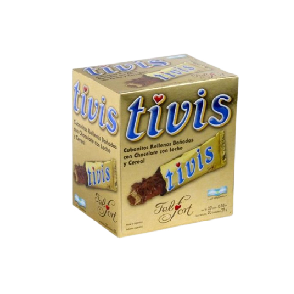 TIVIS FELFORT POR 20 UNID. POR 25 GRS.