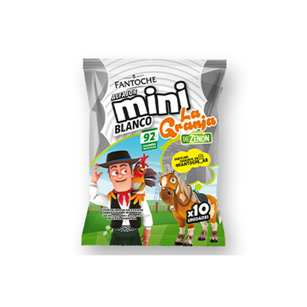MINI BAG ZENON BLANCO POR 10 UNIDADES