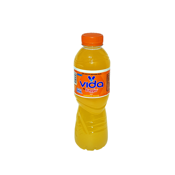 BAGGIO VIDA NARANJA POR 6 UNID. POR 600 CC.